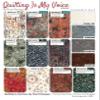 Northcott Banyan Batiks Quilting is My Voice Angled Mod Graphics, Fabric by The Yard (Forest Green) view 4