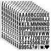 10 Sheet Small Letter Stickers - 1 Inch Black Vinyl Self Adhesive Alphabet Stickers Stick On Letters for Arts Crafts Outdoor Sign Wall Mailbox Windows Doors Car Poster Board (Black, 1 Inch) view 1