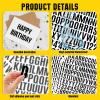 10 Sheet Small Letter Stickers - 1 Inch Black Vinyl Self Adhesive Alphabet Stickers Stick On Letters for Arts Crafts Outdoor Sign Wall Mailbox Windows Doors Car Poster Board (Black, 1 Inch) view 3