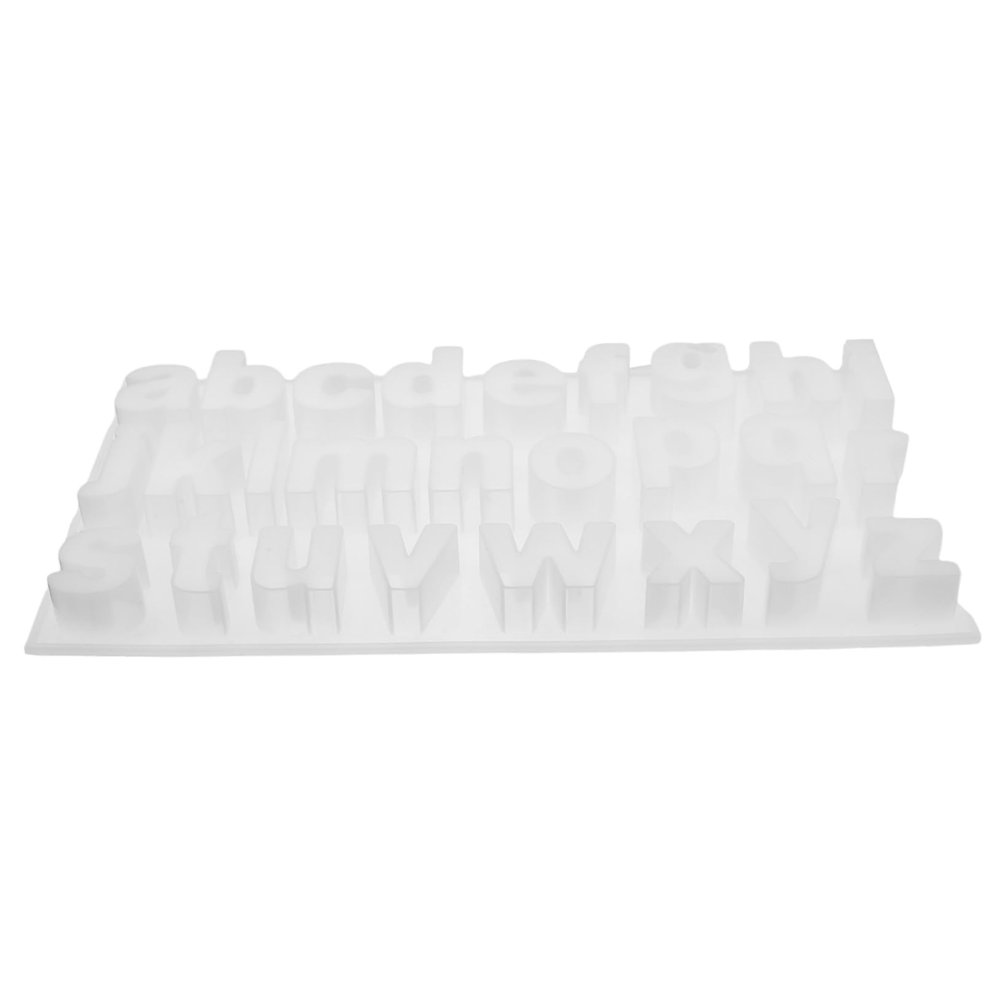 Hoement Silicone Alphabet Pendant Mold for Epoxy Resin Crafts Non-Stick DIY Silicone Molds for Jewelry Making Create Unique Lowercase Letter Ornaments and Use