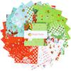 Lindsay Wilkes Jingle Bells 5" Stacker 42 5-inch Squares Charm Pack Riley Blake Designs 5-14830-42 view 3