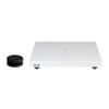 Fluance Turntable Isolation Base Anti-Vibration Wood Platform and HiFi Vinyl Record Weight Stabilizer with Rubberized Finish - Piano White view 1