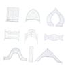 HOODANCOS 9pcs Acrylic Patchwork Ruler Set for Sewing Cutting and Quilting Easy Use Templates for Craft Projects and DIY Creativity view 1