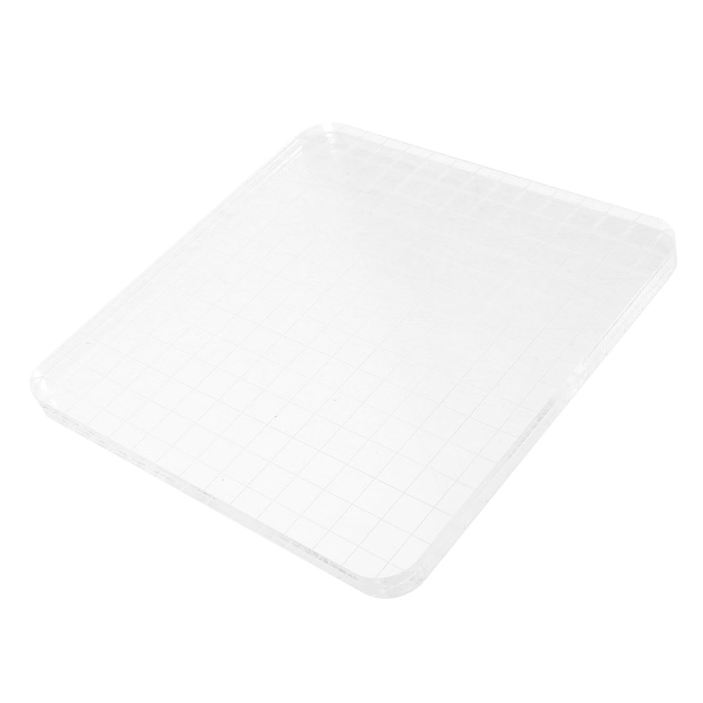 TEHAUX Acrylic Stamp Block Lines Craft Accessory for Stamping Projects for Scrapbooking Journals and Invitations