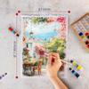 Thick Handmade A5 Size Watercolor Paper with Deckle Edge - 5.8" x 8.25" - 300GSM - Premium White Hot Press Smooth Mixed Media Paper Made with Recycled Cotton - 25 Loose Leaf Sheets view 4