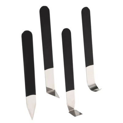 ULDIGI 4pcs Clay Carving Tools Ergonomic Handle Sculpting Cutters for Pottery Clay Sculpting for Trimming Modeling and Creative Handcraft Projects