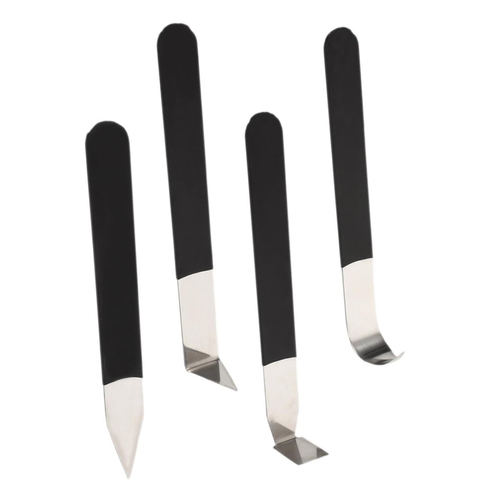 ULDIGI 4pcs Clay Carving Tools Ergonomic Handle Sculpting Cutters for Pottery Clay Sculpting for Trimming Modeling and Creative Handcraft Projects