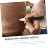 ULDIGI 4pcs Clay Carving Tools Ergonomic Handle Sculpting Cutters for Pottery Clay Sculpting for Trimming Modeling and Creative Handcraft Projects view 3