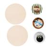 NUOBESTY 24pcs Unfinished Wood Slices for DIY Crafts Smooth Blank Wooden Cutouts for Painting Writing and Home Decorations for Garden Signs and Creative Projects view 2