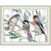 ITSTITCH Stamped Cross Stitch Kits - Full Range of Embroidery Patterns for Beginners or Adults,14 CT 2 Strands DIY Counted Needlepoint Arts Craft-Three Little Birds 1511.8 inch view 1