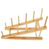 SHOWERORO Bamboo Kitchen Storage Rack Dish Drying Rack Sink Organizer Modern Design view 1