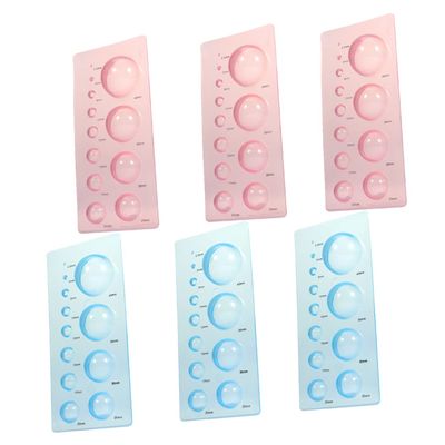 HAPINARY 6pcs Paper Quilling Moulds Half Ball Moulds for Easy DIY Crafts Lightweight Quilling Tools for Creating Flower Pots Dolls and Animal Models
