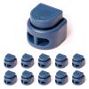 UpUGo 10 PCS Spring Cord Locks, Double Hole Shoelace Locks for Shoe, Drawstrings, Paracord, Clothing and Bags(Navy blue) view 1
