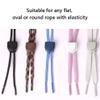 UpUGo 10 PCS Spring Cord Locks, Double Hole Shoelace Locks for Shoe, Drawstrings, Paracord, Clothing and Bags(Navy blue) view 3