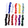 Tofficu 12 Rolls/Pack 10m 2.5mm DIY Braided Nylon Cord for Sticky Roll Bracelets and Craft Cord Decor Random view 1