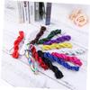 Tofficu 12 Rolls/Pack 10m 2.5mm DIY Braided Nylon Cord for Sticky Roll Bracelets and Craft Cord Decor Random view 4