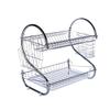GRIRIW Sink Dish Drying Rack Dish Drying Shelf Cutlery Holder Large Double Layer Drainer Kitchen Drainer Stand 45x25x39cm view 1