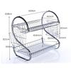 GRIRIW Sink Dish Drying Rack Dish Drying Shelf Cutlery Holder Large Double Layer Drainer Kitchen Drainer Stand 45x25x39cm view 2