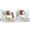 GRIRIW Sink Dish Drying Rack Dish Drying Shelf Cutlery Holder Large Double Layer Drainer Kitchen Drainer Stand 45x25x39cm view 4