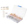 Lurrose 230pcs DIY Craft Lobster Claw Buckle Clip Set with Extension Chains and Storage Box for Jewelry Making Accessories Durable Jewelry Clasps view 1