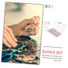 Lurrose 230pcs DIY Craft Lobster Claw Buckle Clip Set with Extension Chains and Storage Box for Jewelry Making Accessories Durable Jewelry Clasps view 4