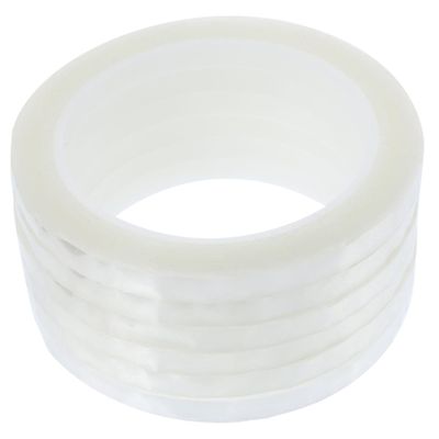 DIYEAH 6rolls Transparent Floral Tape for Bouquets Adhesive for Flower Arrangements DIY Crafts and Wreath Making Wide Easy to Cut and Use