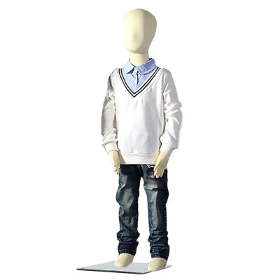 4 5 Ages Children Mannequin Full Body Realistic, Detachable Kids Dummy Faceless Foam Torso Dress Form with Pin-able Arms & Metal Stand Base for Shop Window Showcase, Clothes Sewing Display ( Size : 4