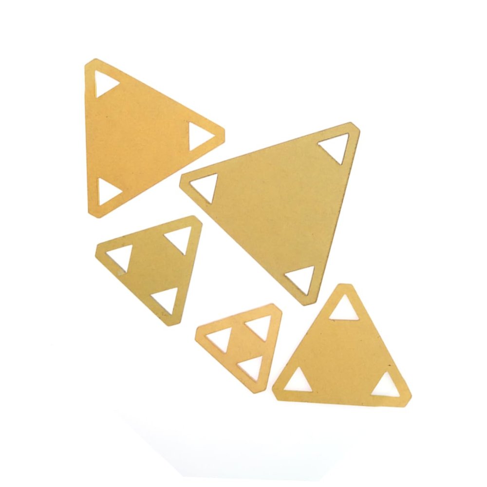 Tofficu 5pcs Triangle Quilting Templates Set Versatile Sewing Tool for Patchwork Embroidery Crafts for Quilting Projects Creative Designs Material for Use