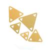Tofficu 5pcs Triangle Quilting Templates Set Versatile Sewing Tool for Patchwork Embroidery Crafts for Quilting Projects Creative Designs Material for Use view 1