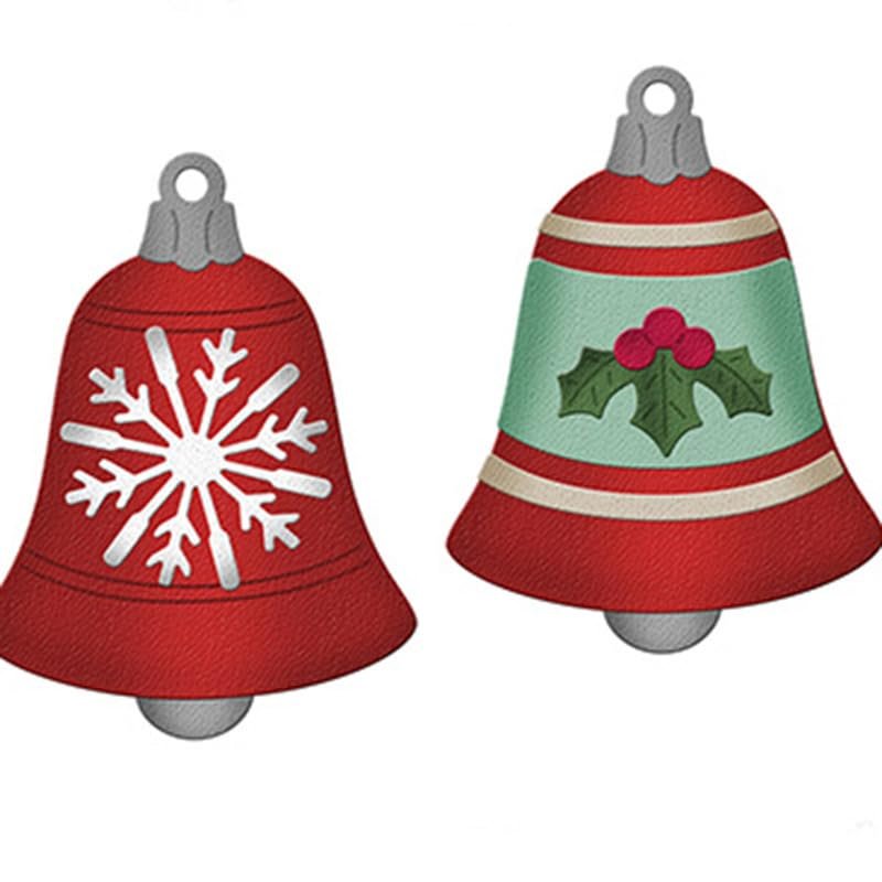 Christmas Bells Decoration Holly Snowflake Metal Cutting Dies Scrapbooking Card Making Craft