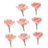 Cabilock 10pcs Miniature Cherry Blossom Trees for Diorama Landscape Scenery Realistic Decor for Model Parks Fairy Gardens and Crafts view 3
