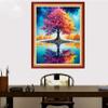 Redxing Stamped Cross Stitch Kits Embroidery kit for Beginners Adults Full Range of Embroidery Patterns Starter Kits DIY Printed Cross Stitch Kits Needlepoint Kits 11CT-Colorful Tree 16x20 inch view 2