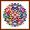 Redxing Stamped Cross Stitch Kits Embroidery kit for Beginners Adults Full Range of Embroidery Patterns Starter Kits DIY Printed Cross Stitch Kits Needlepoint Kits 11CT-Magic Mandala 18x18 inch view 1