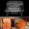 YJIUYUANQ Leather Template Patterns, Acrylic Template Leather Pattern Acrylic Leather Pattern Leather Templates for DIY Women's Shoulder Bag 210x190x65mm, as show view 1