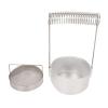 Aluminum Paint Brush Washer Holder, Portable Artist Brush Washer Tank with Handle Filter Screen Paint Pen Washing Basin with Brush Organizer view 1