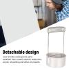 Aluminum Paint Brush Washer Holder, Portable Artist Brush Washer Tank with Handle Filter Screen Paint Pen Washing Basin with Brush Organizer view 3