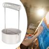 Aluminum Paint Brush Washer Holder, Portable Artist Brush Washer Tank with Handle Filter Screen Paint Pen Washing Basin with Brush Organizer view 4