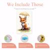 CUEAEAD Frameless Canvas Umbrella Fox Diamond Painting Kit DIY 5D Full Round Diamond HD Picture Diamond Dot Painting Art Craft Gift, Wall Decor Living Room Office Hangable 12x16 Inch view 3