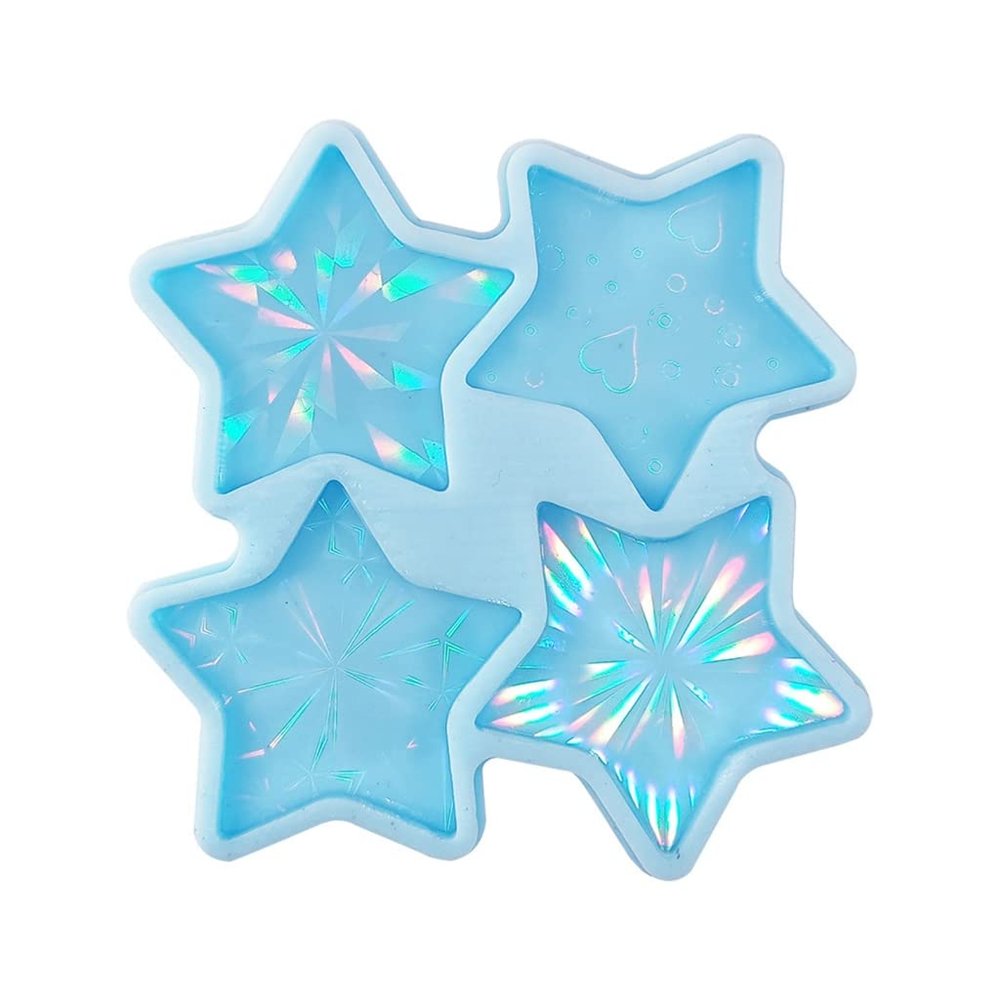 Jewelry Casting Mold,Holographic Star Resin Mold Phone Hand Grip Silicone Mold