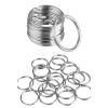NATEFEMIN Replacement Circle Split Key Ring, 100Pcs Round Keyring Split Keyrings Flat O Ring for Home Car Office Keys view 4