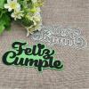 Card Making Supplies,13.0x7.2cm Spanish Happy Birthday Heart Metal Cutting Dies Stencils for Scrapbooking Decorative view 4