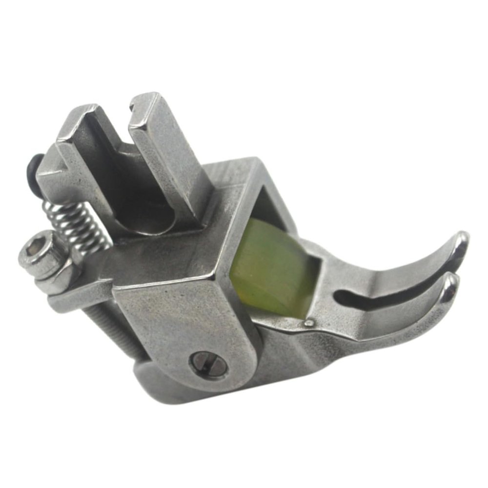 Tofficu Durable Roller Presser Foot for Flat-Seaming Machine Adjustable Pressure Foot for Thick Fabrics Easy Installation for Beginners and Professionals