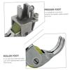 Tofficu Durable Roller Presser Foot for Flat-Seaming Machine Adjustable Pressure Foot for Thick Fabrics Easy Installation for Beginners and Professionals view 4