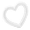 HEIHAK 14 PCS 6 Inch Foam Wreath Heart, White Styrofoam Heart Wreath, Heart Shaped Wreath Foam Ring for Crafts, DIY Projects, Wedding, Valentine's Day, Floral Arranging Decoration view 4