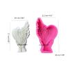 CHIUEAST Silicone Molds Hands Holding Heart Wing Molds DIY Soap Baking Molds Castings Molds Resin Molds for Making Molds Resin Molds Hands Holding Heart Wing Silicone DIY Soap Molds view 3