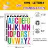 12 Sheets Letter Sticker, 312 PCS Alphabet Stickers Waterproof Alphabet, 2 inch Self Adhesive Letters Kit Mailbox Sticker Vinyl Letter Stickers, Mailbox Labels DIY Crafts Art Making, Notebook view 2