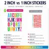 12 Sheets Letter Sticker, 312 PCS Alphabet Stickers Waterproof Alphabet, 2 inch Self Adhesive Letters Kit Mailbox Sticker Vinyl Letter Stickers, Mailbox Labels DIY Crafts Art Making, Notebook view 3