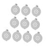 OATIPHO 10pcs Brooch Bases DIY Breastpin Trays for Crafting Unique Jewelry Durable Safety Pins with Deep Trays for Gemstones and Custom Designs view 1