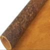 DOQN Bump Texture Genuine Leather Sheets Plain Geometric Pattern Printed Leather Sheet for Crafts (Bourbon Brown, 12"x24") view 4