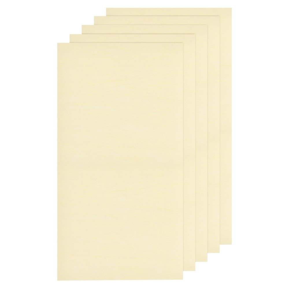 MECCANIXITY 5pcs Basswood Sheet 12 x 8 x 1/16 Inch Unfinished Wood Boards Plywood for Crafts Laser Cutting with Smooth Surfaces